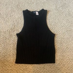 High Neck black top